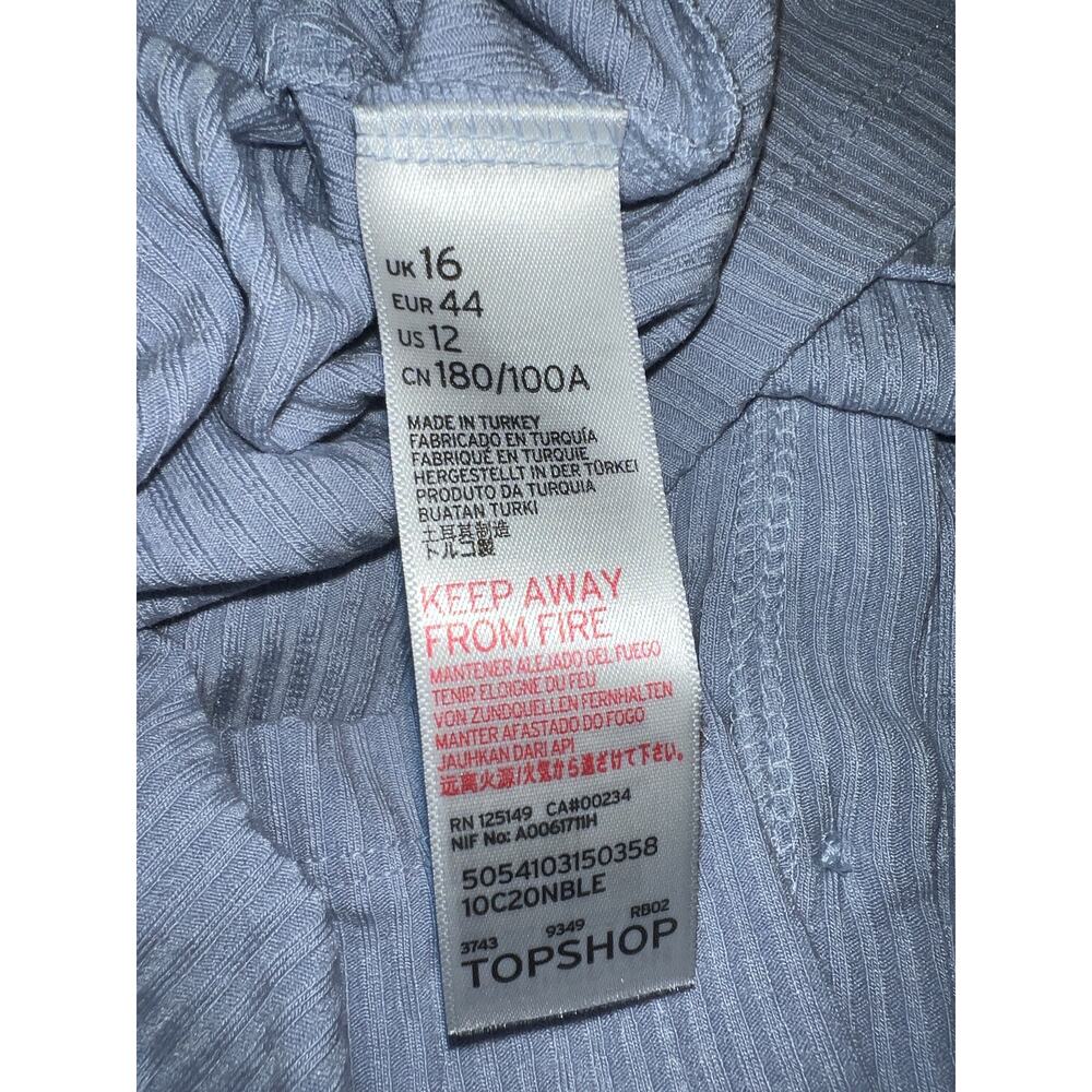 Topshop women’s new button down mini blue spaghetti strap dress - Picture 9 of 10